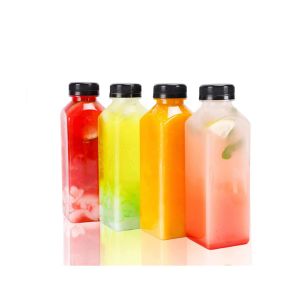 Modern Reusable Plastic Milk Tea Bottles With Screw On Lids