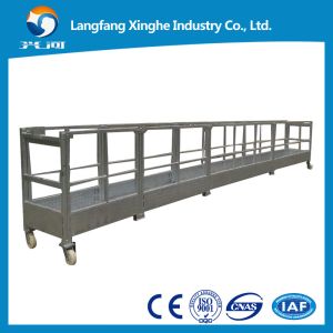 Quality Glass facade cleaning cradle , High rise working gondola , electric scaffold platforms , curtan wall cleaning platform for sale