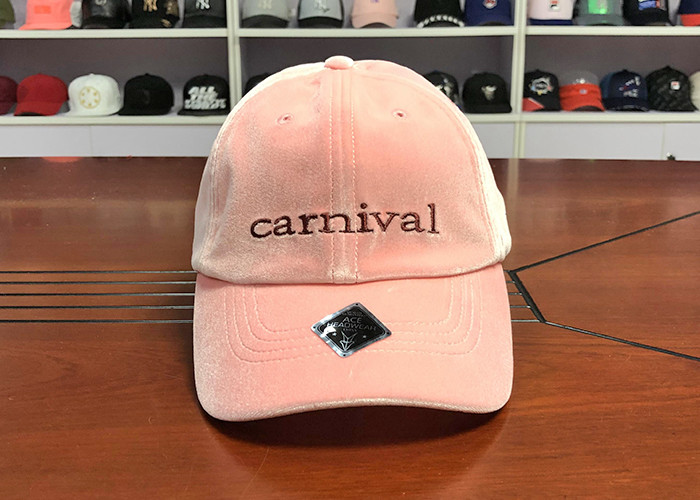 ACE Unisex Creative Flat Embroidery Design Soft Pleuche Fabric Sports Baseball Cap