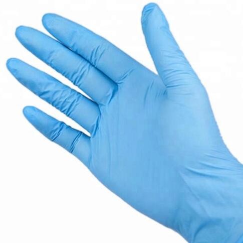 Buy GB2626 14.6cm*11.5cm Blue Disposable Medical Nitrile Gloves at wholesale prices