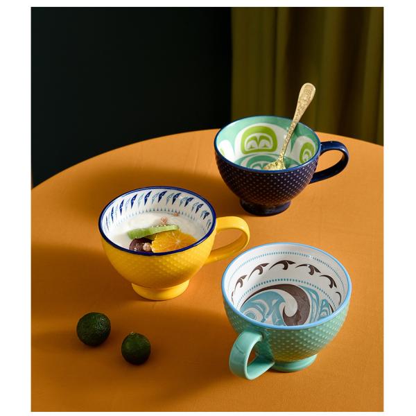 Savall Custom Round Rustic Porcelain Cups And Mugs