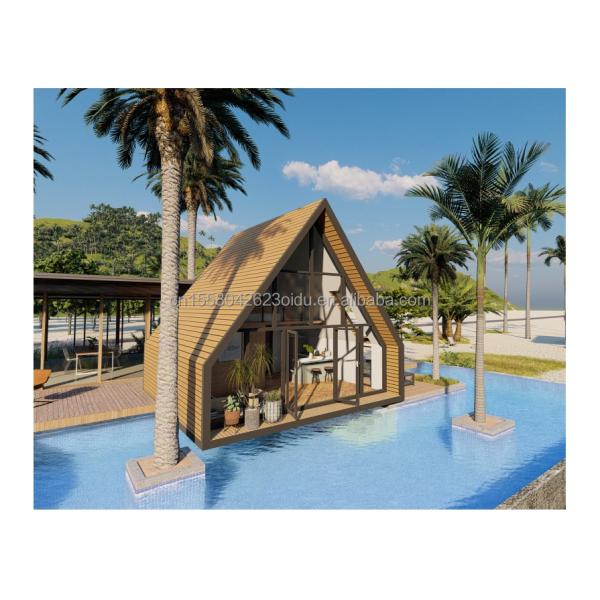 20ft or 40ft Outdoor Steel Shipping Container Other Modern Design Triangle Container House for Hotel or Couples' Holiday