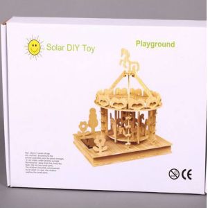 DIY Self Assembling Solar Educational Toys Wooden Playground Toys
