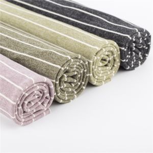 Wear Resistant Double Sweatshirt Striped Cotton Fabric For Hoodie