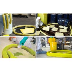 360L Wheeled Bin Chemical Spill Kit for Acids and Caustics