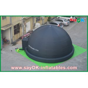 Quality Printing Logo Black Inflatable Projection Tent For Education Class for sale