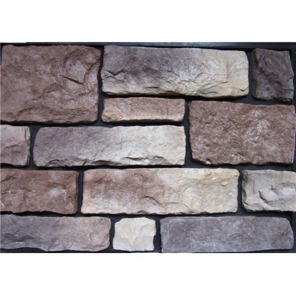 Durable Compressive Strength Artificial Wall Stone For Wall Decorating Irregular Size
