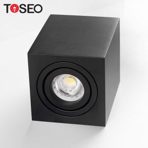 China Ra90 6W Surface Mount Adjustable Downlight GU10 Black Pure Aluminium on sale