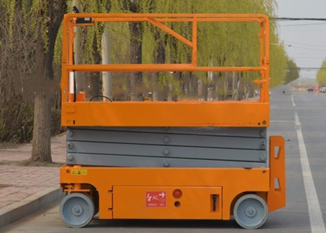 Buy Movable Aerial Boom Lift Durable Hydraulic Scissor Platform Lift Scaffolding at wholesale prices