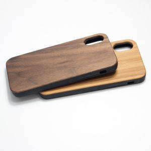 Phone Case Nature Inspired Wood Cover Impact Resistant Matte Shell