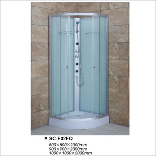 Buy Quadrant Shower Room Curved Shower Cabins With Fabric Tempered Glass at wholesale prices