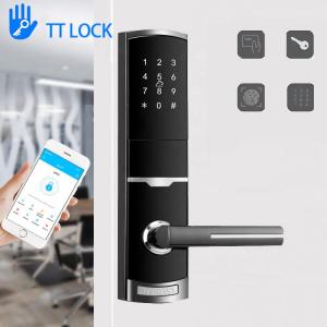 Quality TTlock App Card Apartment Smart Door Lock Password Door Lock With 4 Pcs AA Battery for sale