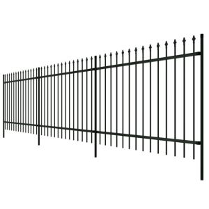 ISO9001 Powder Coated Galvanized Metal Palisade Fencing 50x50mm