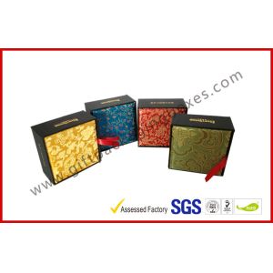 Quality Artistry Design Luxury Gift Packaging Boxes With Traditional Brocade Silk for sale