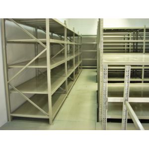 Blue / Orange Cold Rolled Heavy Duty Pallet Racking With Long Span