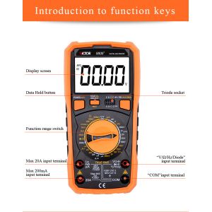 VC9808+ VICTOR Digital Multimeter 2000uF Capacimeter 10MHz Frequency
