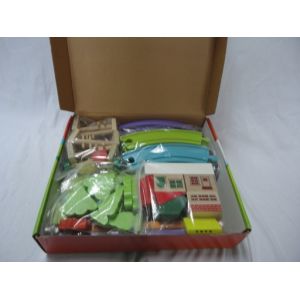 Scene / Trees Building Blocks Cross Shaped Combination Rail / Track Wooden