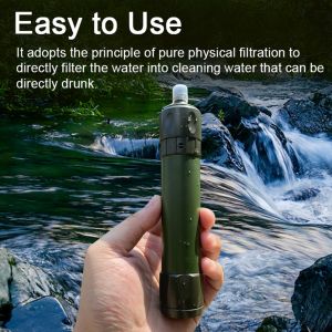 Outdoor Flushable Water Filter Straw Portable Water Purifier Straw Hiking