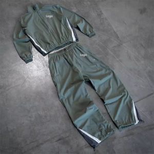 Clothing Manufacturers Custom Blank Activewear Windbreaker Embroidery logo Zip