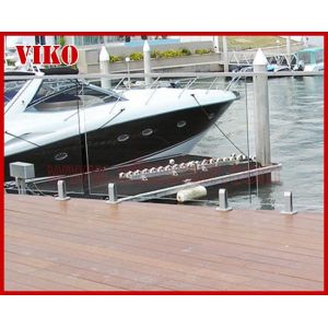 Glass Spigot For Glass RailingVH119SB Railing Clean Tempered glass 304stainless