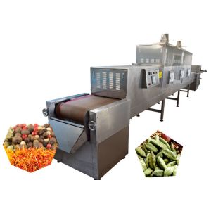 Quality Stainless Conveyor Clove Spice Microwave Dryer Sterilization Equipment With Continuous for sale