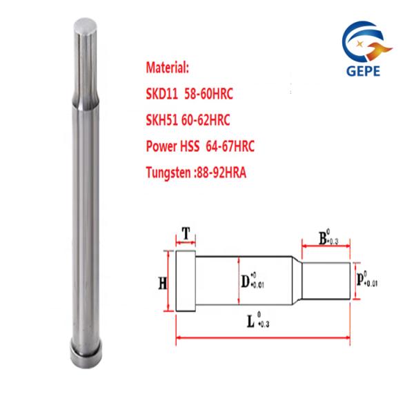 Cemented Carbide Punch Nonstandard Customized For Stamping Die