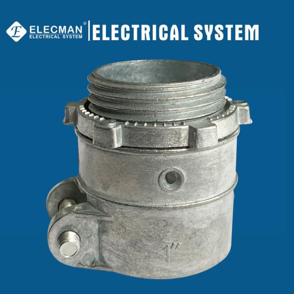 Buy Zinc Straight Squeeze Connector 1 Inch Flex To Box Connector at wholesale prices
