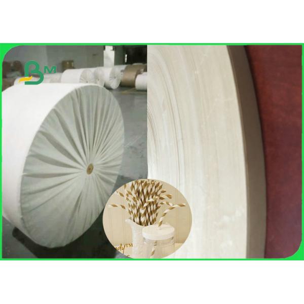 Food Safe Brown Kraft Paper Rolls For Straws Printable Ecofriendly 60gsm 120gsm