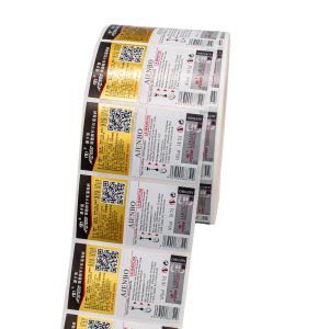 Gold Foil Embossed Wine Sticker Labels Waterproof Adhesive Private Bottle