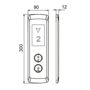 Stainless Steel Elevator Cop Lop With Lift Electric Components