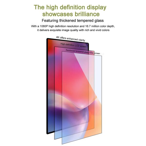 High Resolution Media Screen 43 Inch Wall Mount Digital Signage Advertising Player