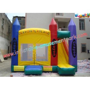 Outside Kids Party Inflatable Bouncer Slide Durable With Beautiful Printing