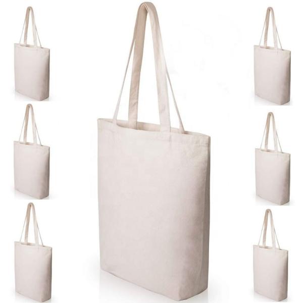 Buy Plain White Cotton Beach Bag Promotional Square Sundry Easy Cleaning at wholesale prices