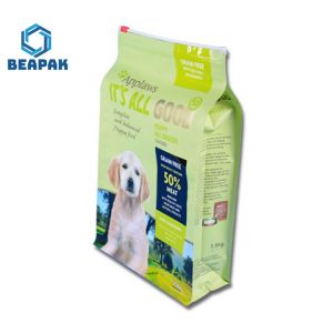 Quality Moisture Barrier Custom Design Zipper Top Pet Food Bag for sale
