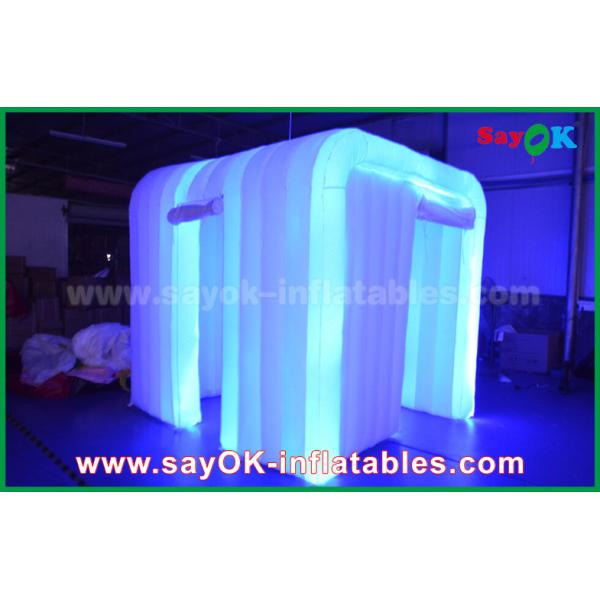 Inflatable Photo Booth Hire White Oxford Cloth Led Strip Lighting Inflatable Photo Booth For Wedding Decoration
