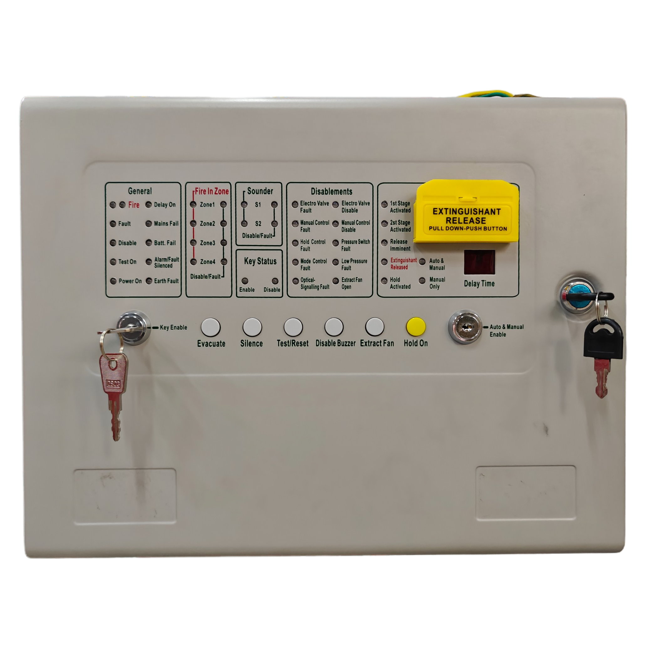 Gas Fire Suppression Controller IP68 24VDC 220VAC EN54 GB16806