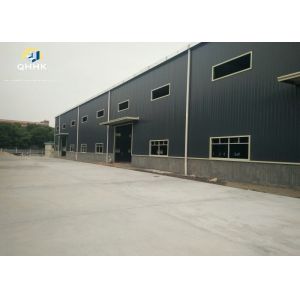 Hot Rolled Steel Portal Frame Construction , Steel Prefabricated Building