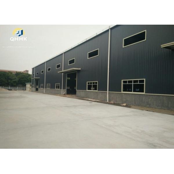 Hot Rolled Steel Portal Frame Construction , Steel Prefabricated Building