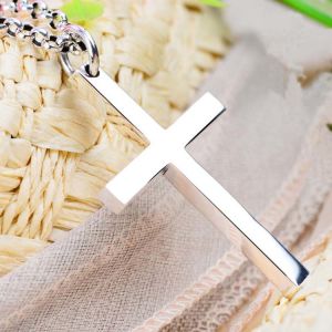 Sterling Silver Cross Pendant with 925 Silver Chain Necklace(N6030803)