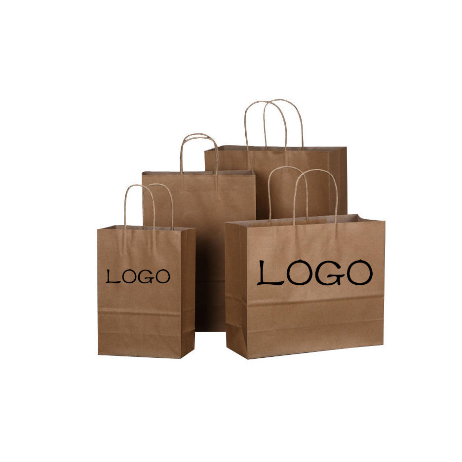 Quality Multi Color Custom Printed Recyclable Eco Friendly Food Packaging Cheap Kraft Paper Coffee Bag With Handle for sale