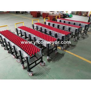 Expandable Flexible Gravity Wheel Conveyor Machine