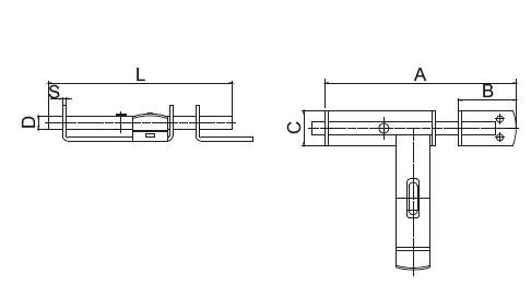 Chrome Sliding Door Bolt Heavy Duty Barrel Bolt Lock Latch With Padlock Hole 8 Inch