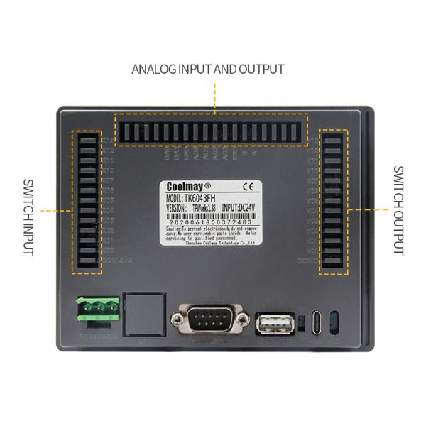 Multiple Download Ports HMI Control Panel 65536 Colors Resist Impact