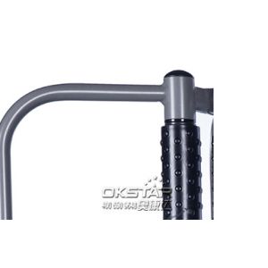 china outdoor park gym equipment wood outdoor back stretching device