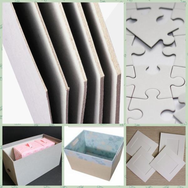 Uncoated Duplex Grey Board Paper / Recycled Cardboard Sheets