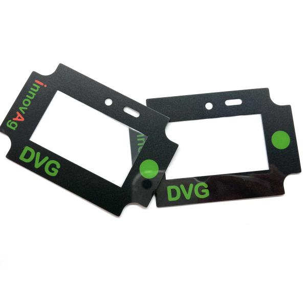 Polyester Custom Printed Digital Graphic Overlay With Transparent Window Display