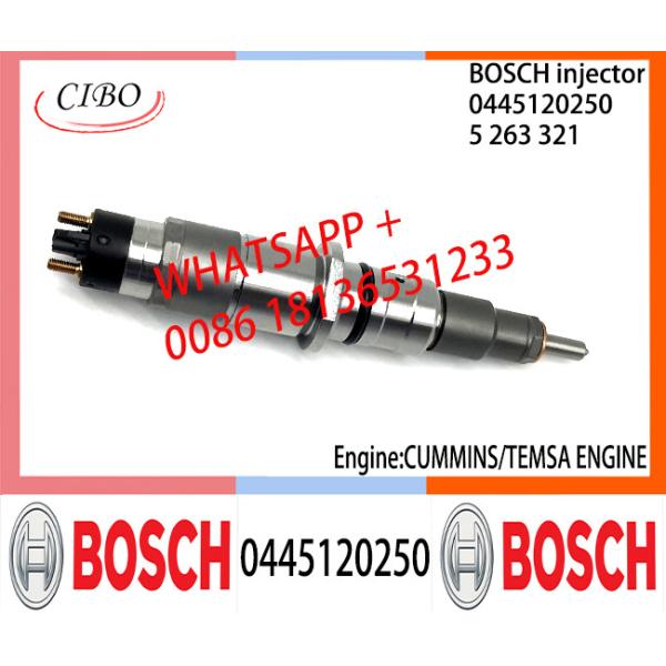 BOSCH 0445120250 5263321 Neutral Fuel Injector Assembly 0445120250 5263321 For CUMMINS/TEMSA