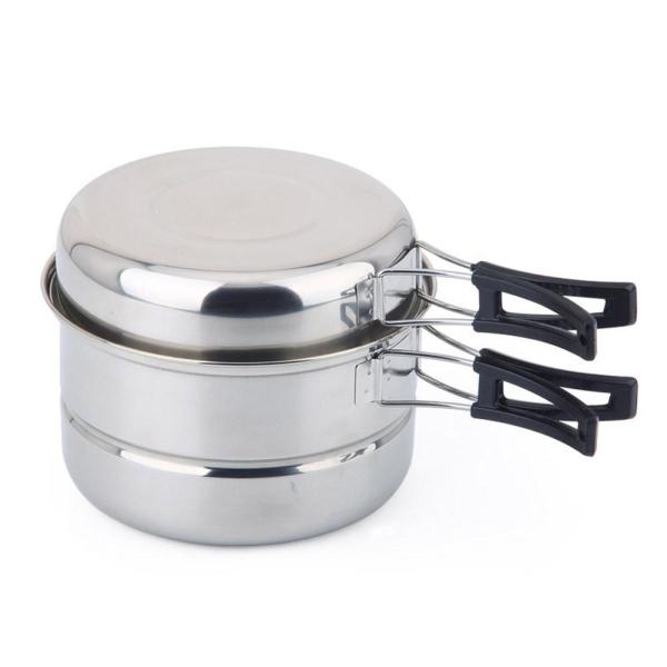 Modern Stainless Steel Outdoor Camping Cookware For Picnic