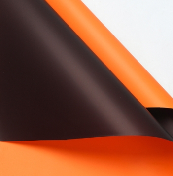 Orange Halloween flower wrapping paper