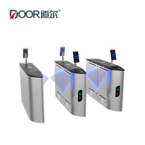 China 6909X Double Movement Flap Barrier With Biometric Face Recognition For 2 Entrances on sale